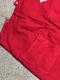 SPLIT BACK JEANS / DEEP RED