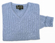 Terrence Cashmere Sweater - Ice Blue
