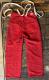 SPLIT BACK JEANS / ROYAL MAIL RED