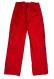 SPLIT BACK JEANS / DEEP RED
