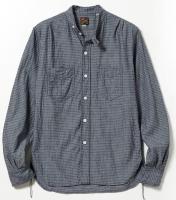 HOMESTEADER Shirt - Indigo Jacquard