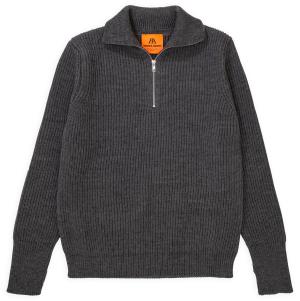 NAVY HALF-ZIP / GREY