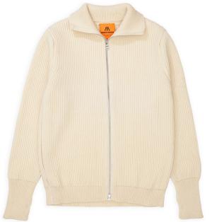 NAVY FULL ZIP / OFF WHITE