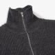 NAVY HALF-ZIP / GREY