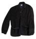 LOBSTER TAIL JACKET / BLACK WOOL BAIZE