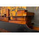 Burnt half hull model nr.3/RESERVED