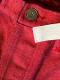 SPLIT BACK JEANS / ROYAL MAIL RED