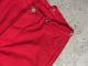 SPLIT BACK JEANS / DEEP RED